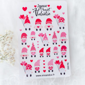 Stickers Gnome de Saint Valentin