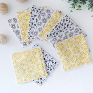 Lingettes bambou jaune et noir